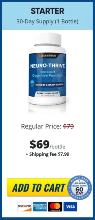 neuro thrive Price