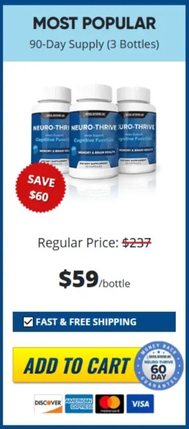 neuro thrive Price